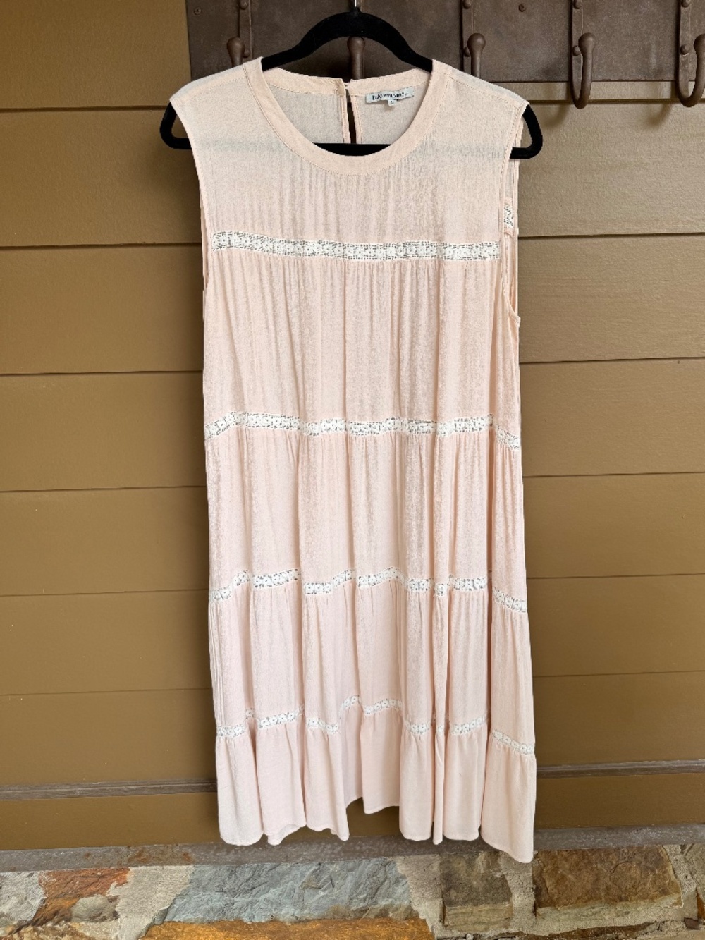 Little White Lies baby pink dress, Size Large, purchased from Anthropologie